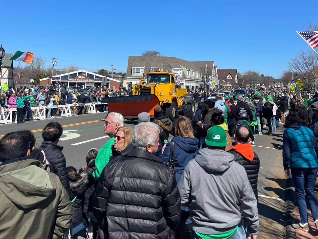 Saint Patrick's Day parade crowds