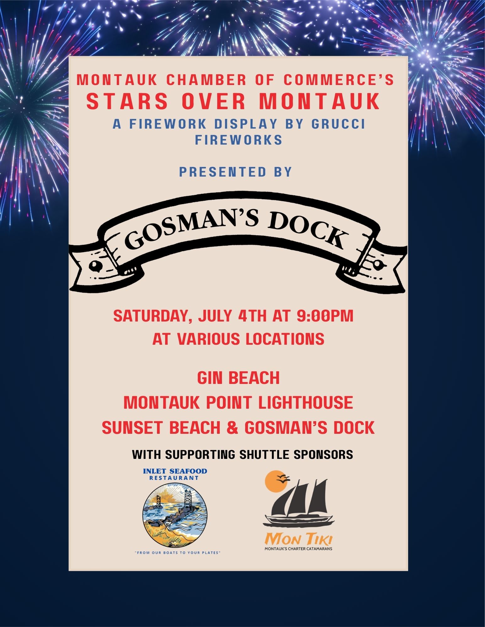 Montauk Chamber of Commerce's Stars Over Montauk Promotional Fireworks